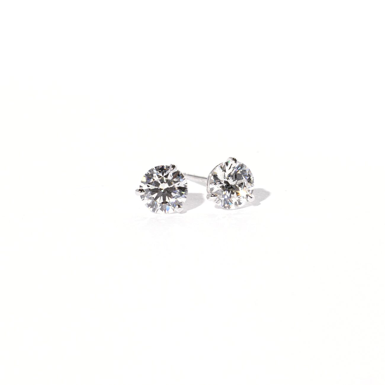 1.05 TCW Round Moissanite Stud Earrings - farrellouise