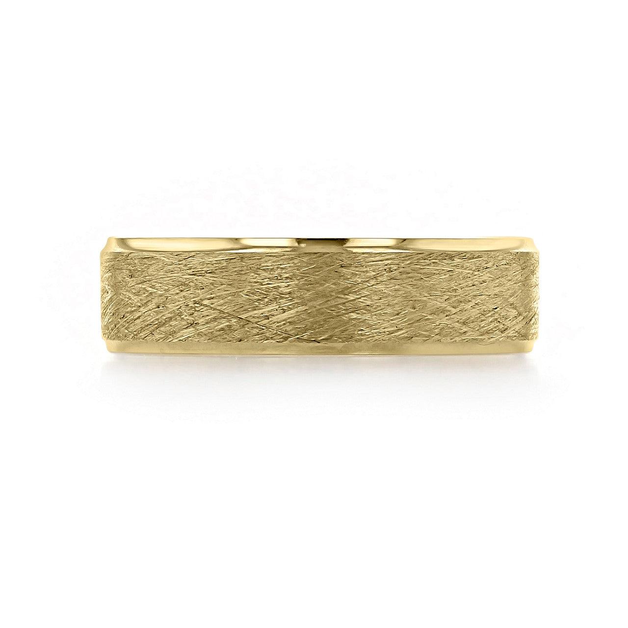 Scratch Finish Classic Men's Wedding Band - farrellouise