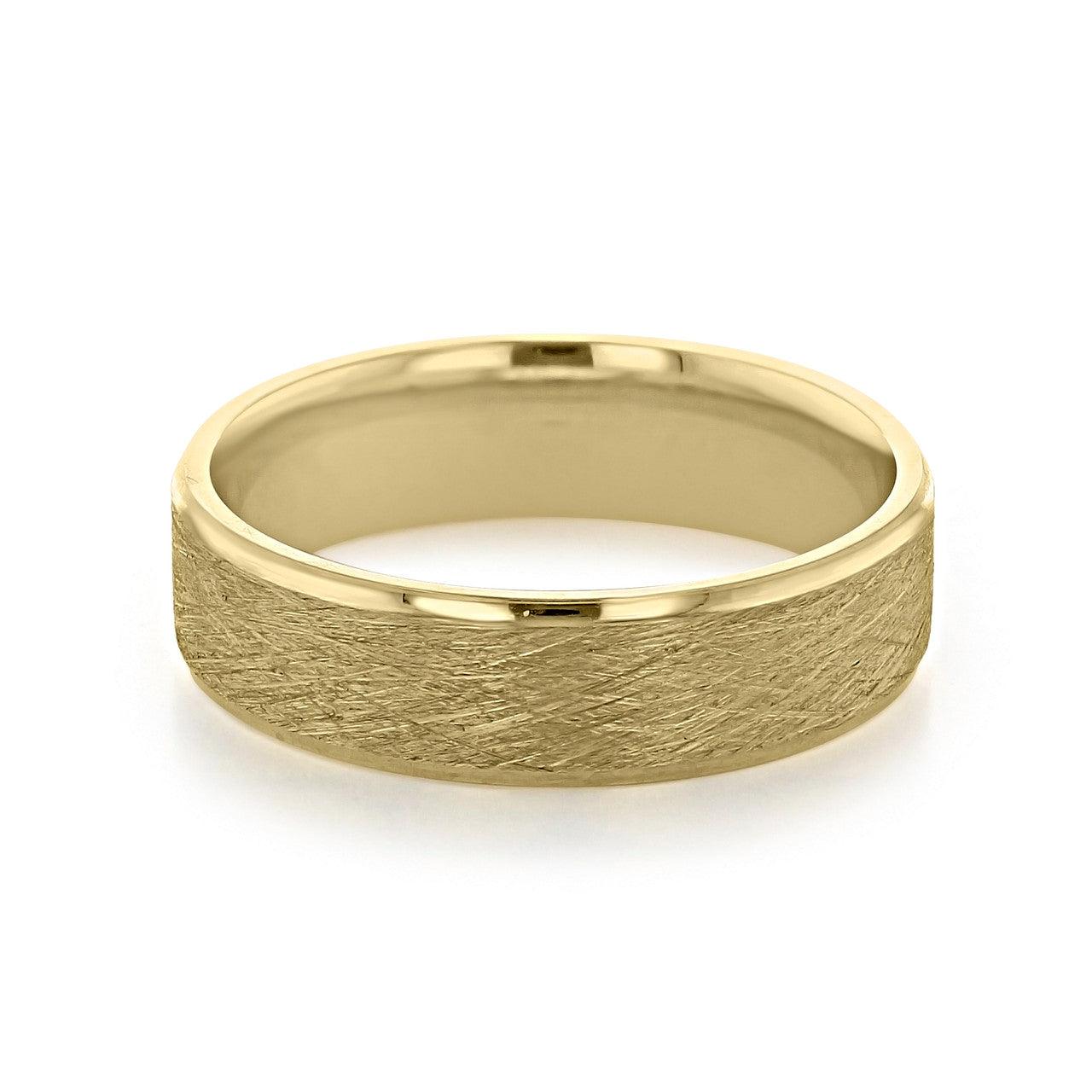 Scratch Finish Classic Men's Wedding Band - farrellouise