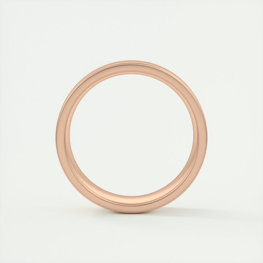 Satin-Finish Rose Gold Regular Men's Band - farrellouise