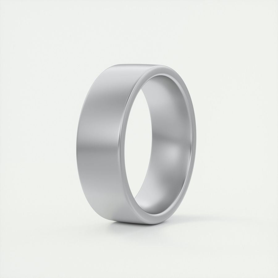 Satin-Finish Rose Gold Regular Men's Band - farrellouise