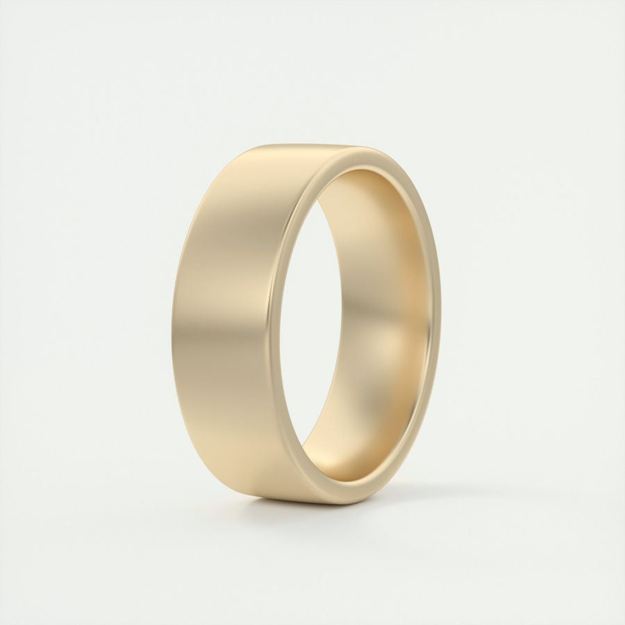 Satin-Finish Rose Gold Regular Men's Band - farrellouise
