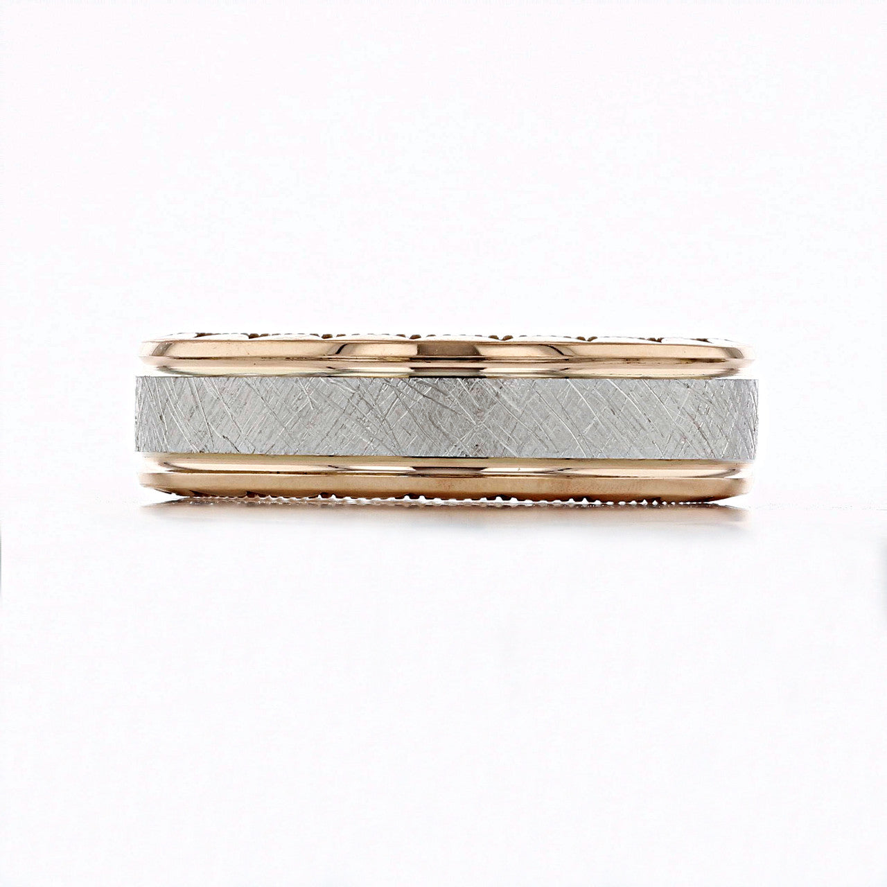 Satin Scratch Finish Classic Men's Band - farrellouise