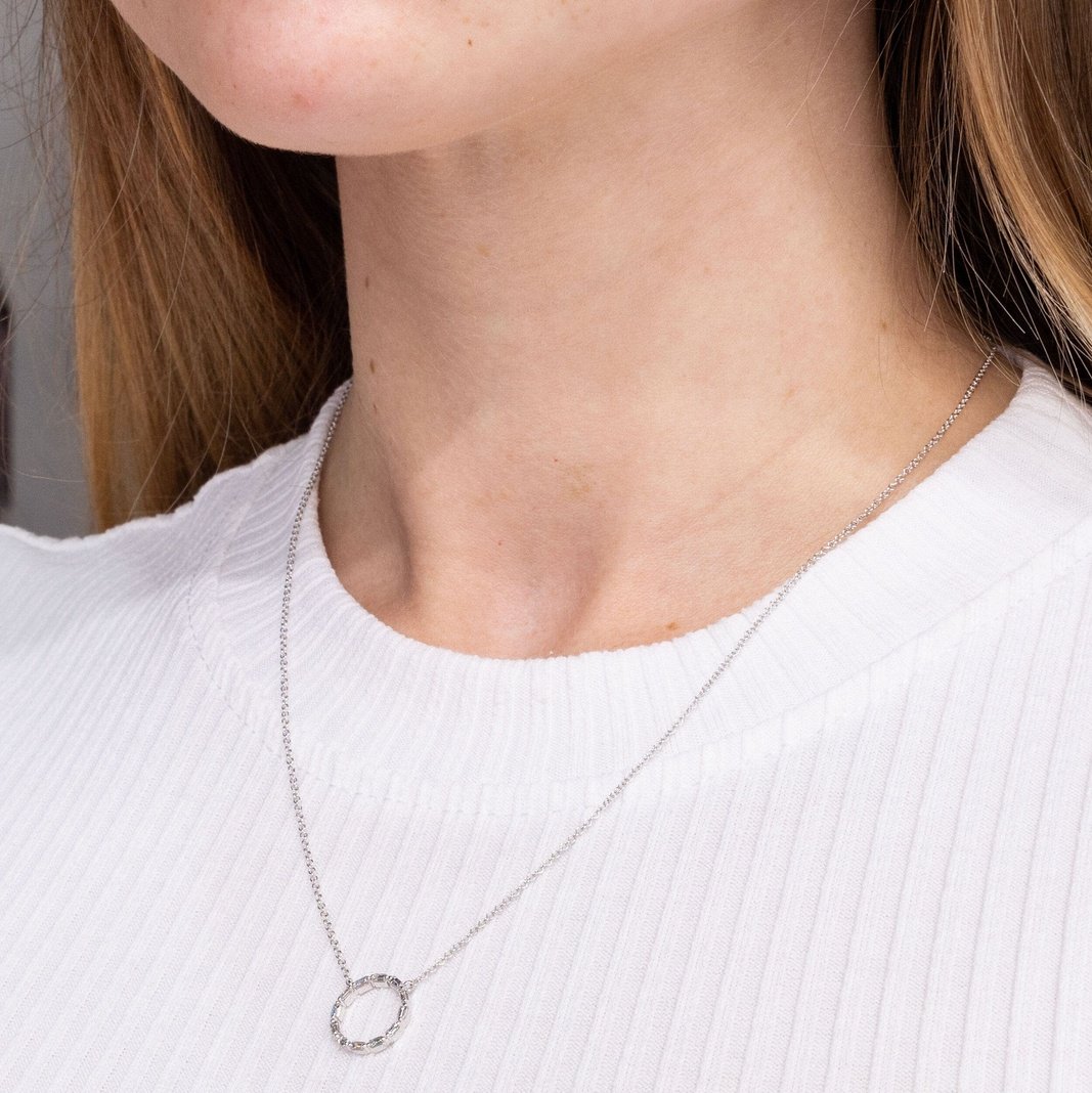 0.26TCW Round Moissanite Necklace - farrellouise