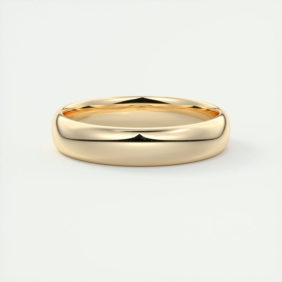 Polished Finish Regular Yellow Gold Men's Band - farrellouise