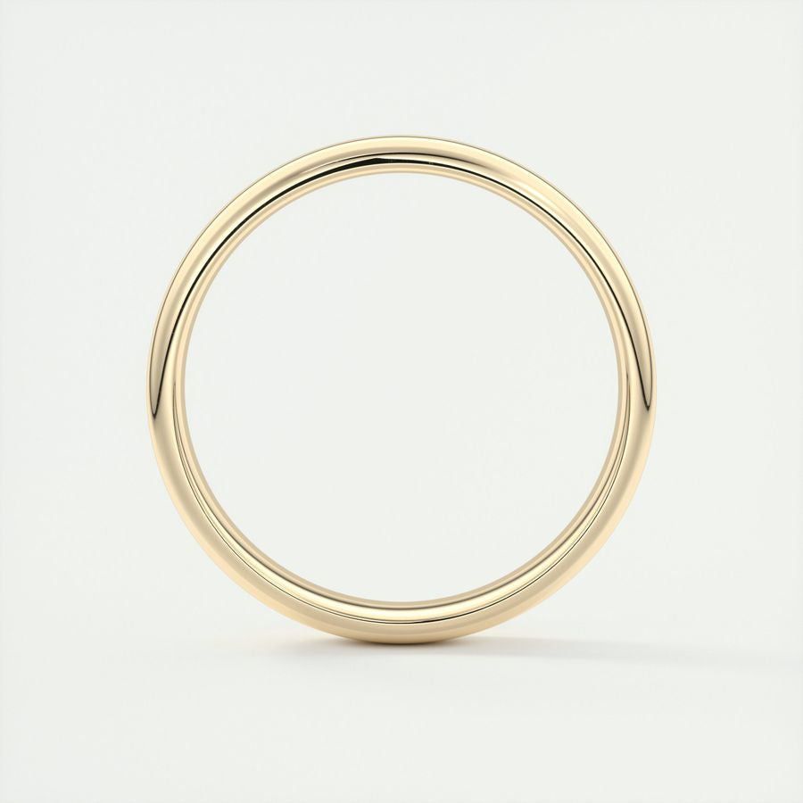 Polished Finish Regular Yellow Gold Men's Band - farrellouise