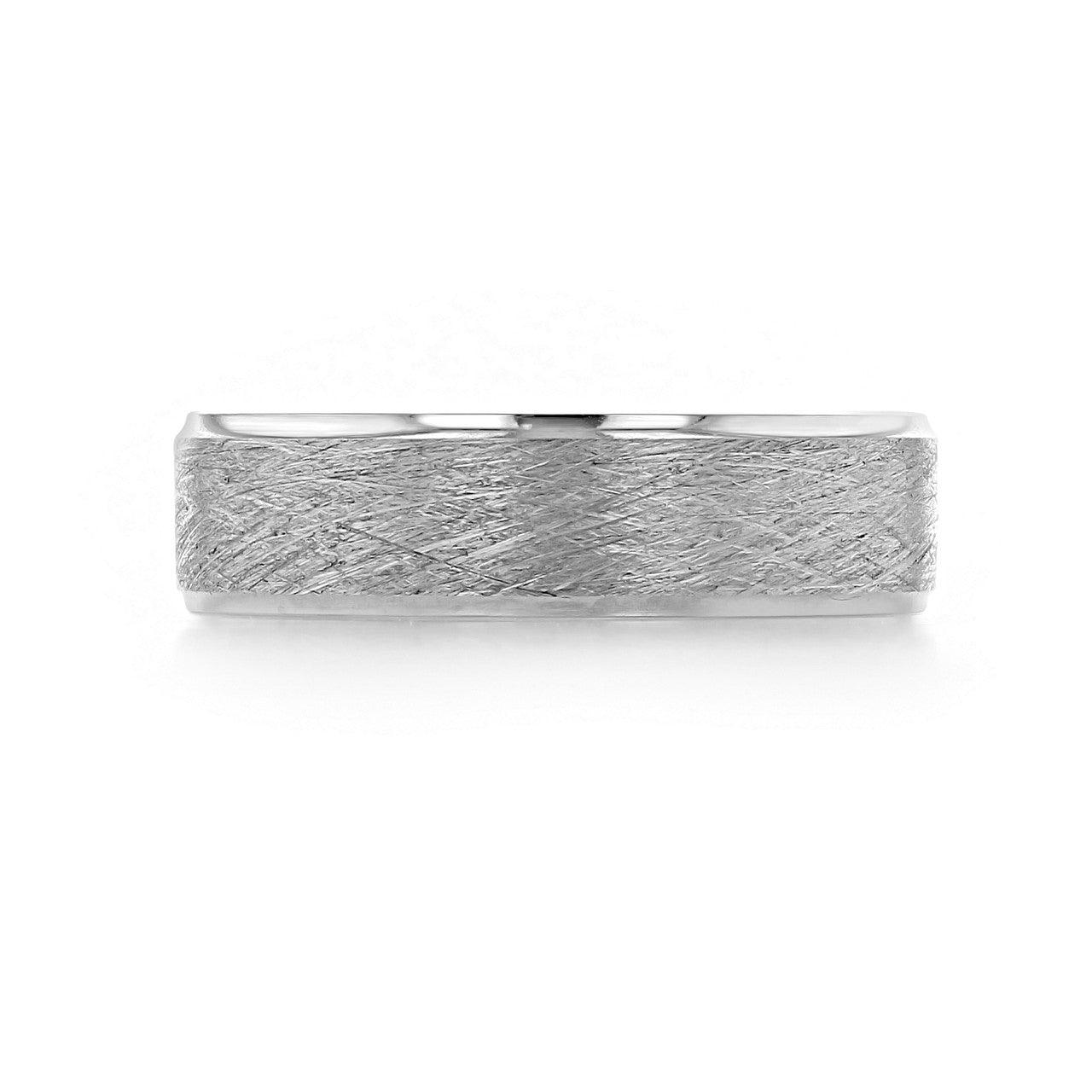 Scratch Finish Classic Men's Wedding Band - farrellouise