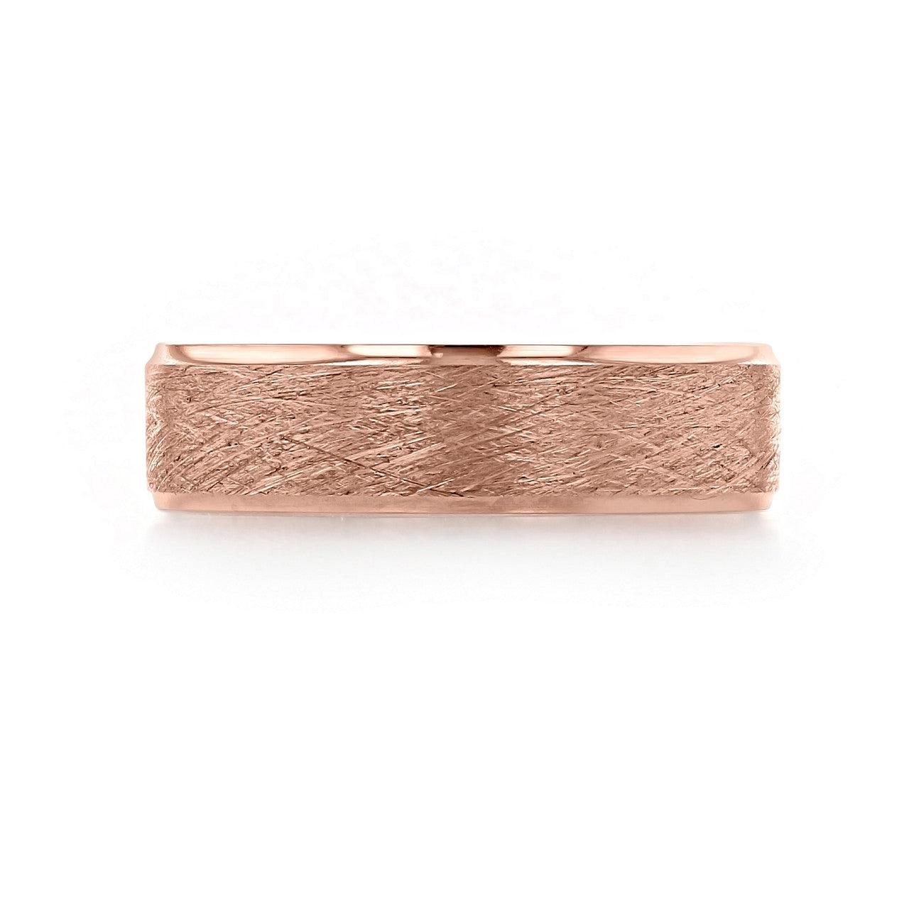 Scratch Finish Classic Men's Wedding Band - farrellouise