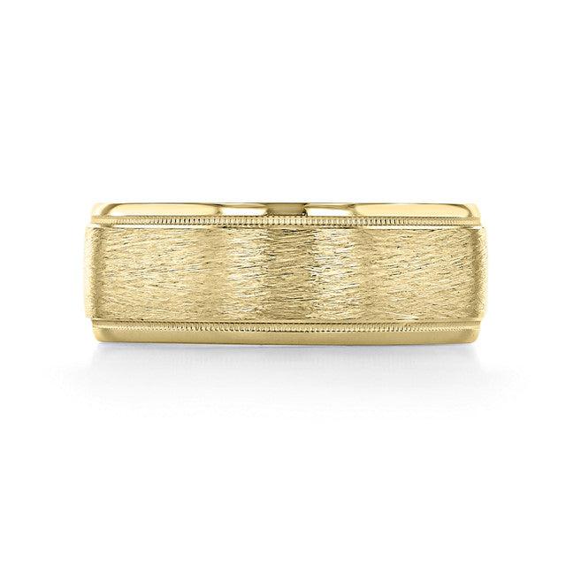Milgrain Classic Wedding Band For Men - farrellouise