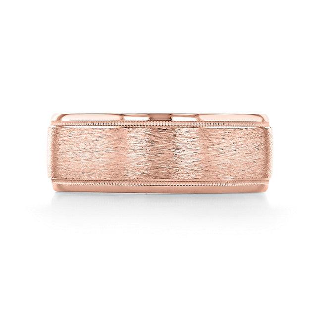 Milgrain Classic Wedding Band For Men - farrellouise