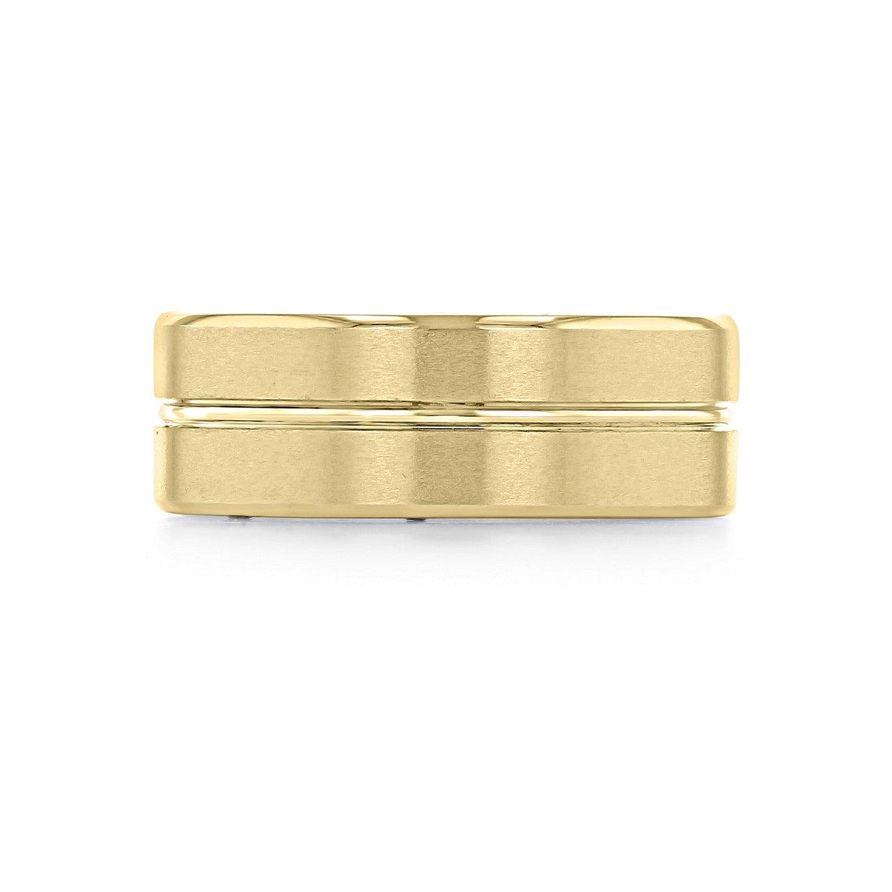 Men's Brushed Finish Classic Wedding Band - farrellouise