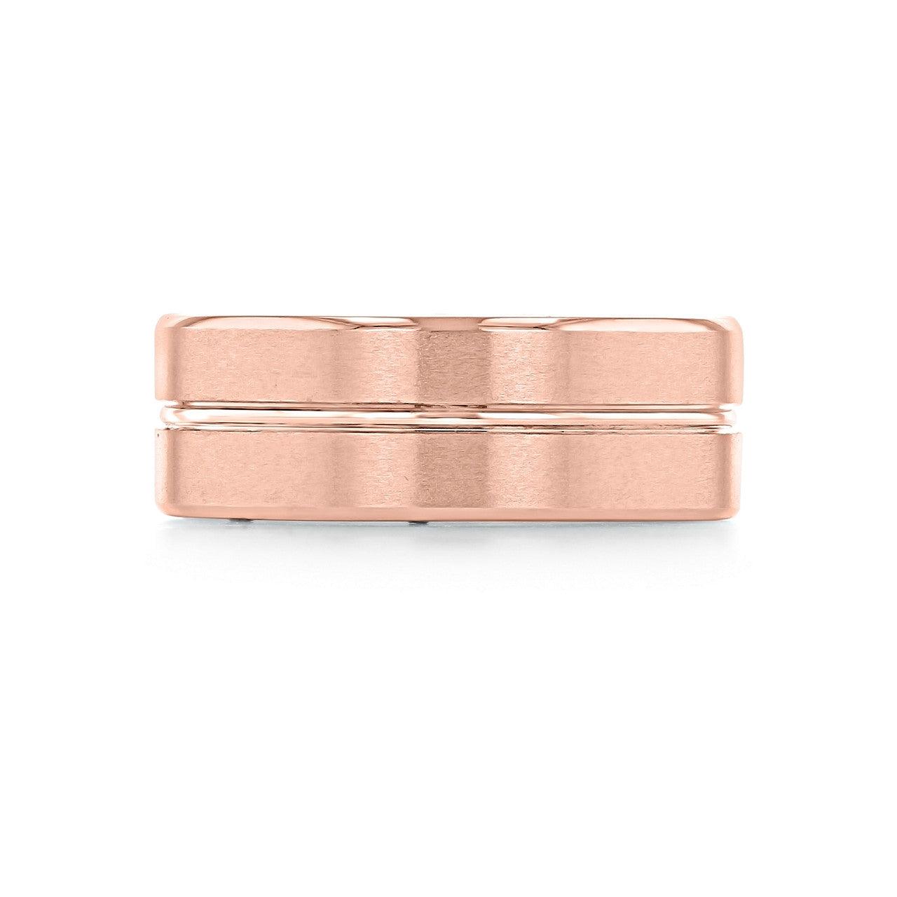 Men's Brushed Finish Classic Wedding Band - farrellouise