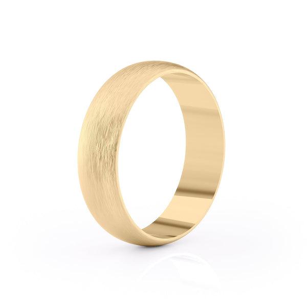 Classic Brushed Finish Wedding Band For Men - farrellouise