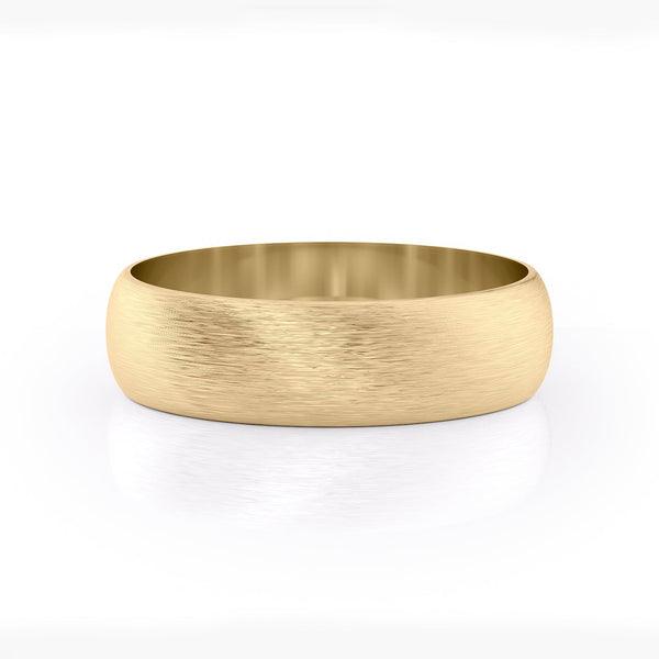 Classic Brushed Finish Wedding Band For Men - farrellouise