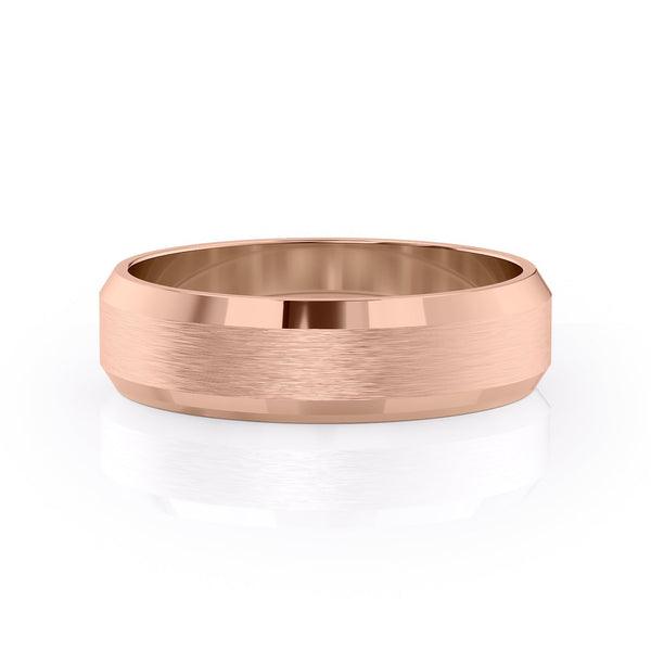 Classic Brushed Finish Wedding Band For Men - farrellouise