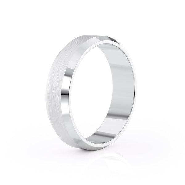 Classic Brushed Finish Wedding Band For Men - farrellouise
