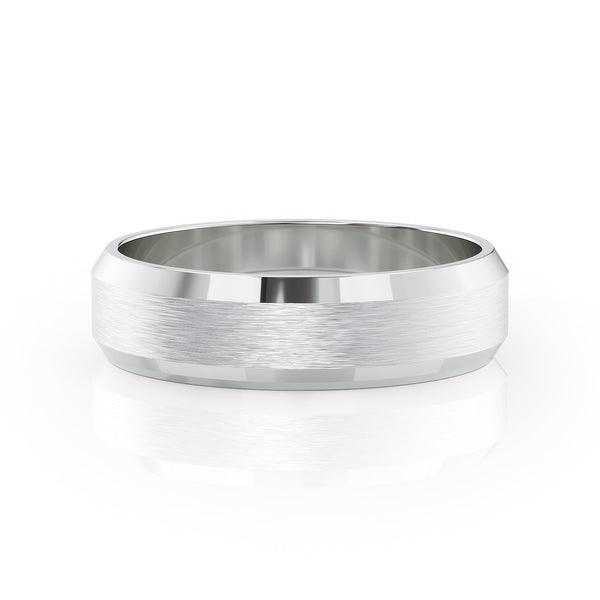 Classic Brushed Finish Wedding Band For Men - farrellouise