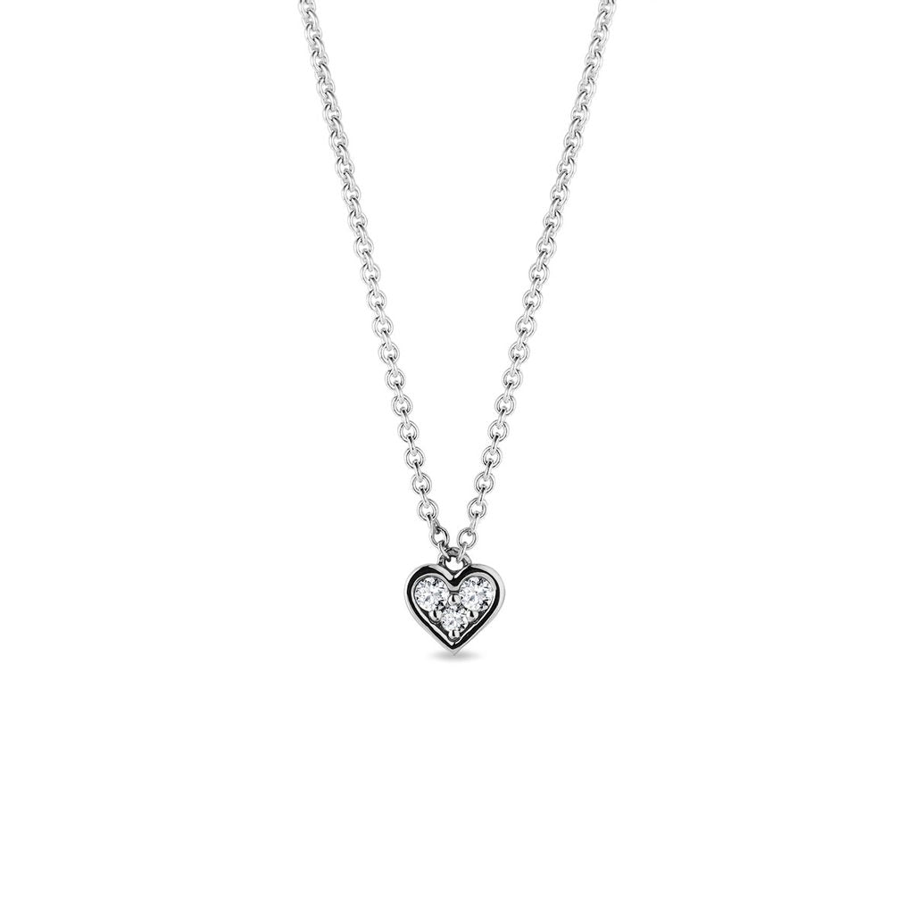 0.60 TCW Round Moissanite Diamond Heart Shaped Pendent Necklace - farrellouise
