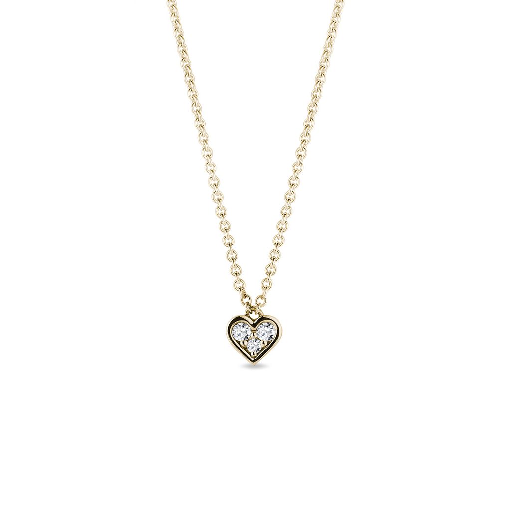 0.60 TCW Round Moissanite Diamond Heart Shaped Pendent Necklace - farrellouise