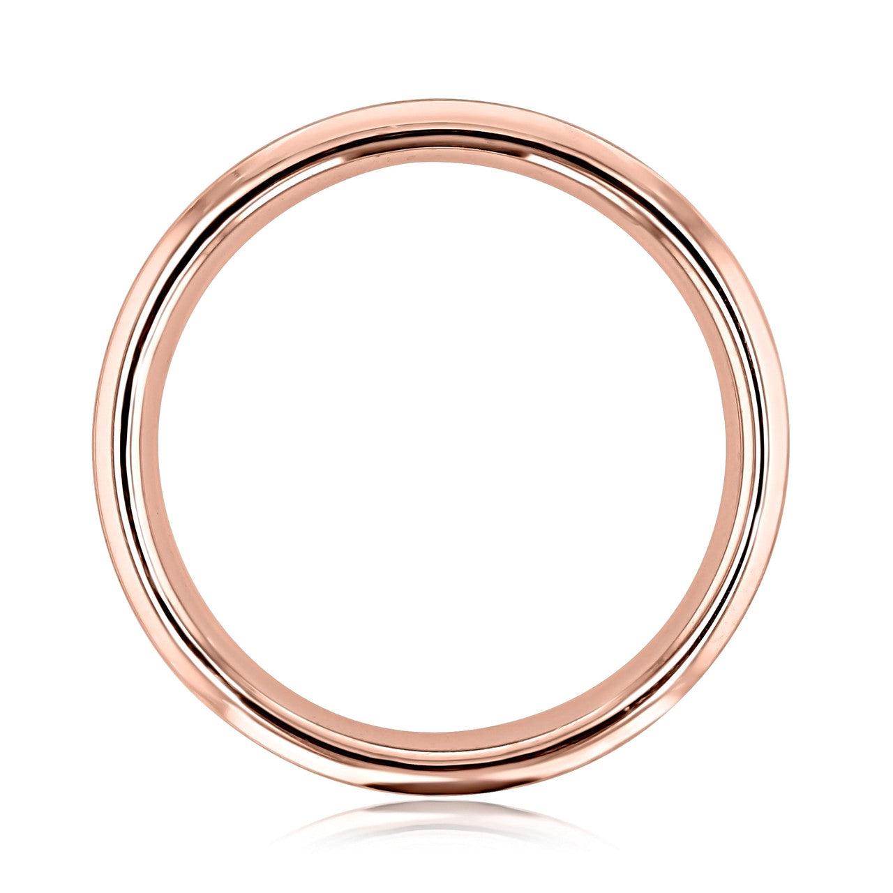 Round Stones Satin Men's Wedding Band - farrellouise