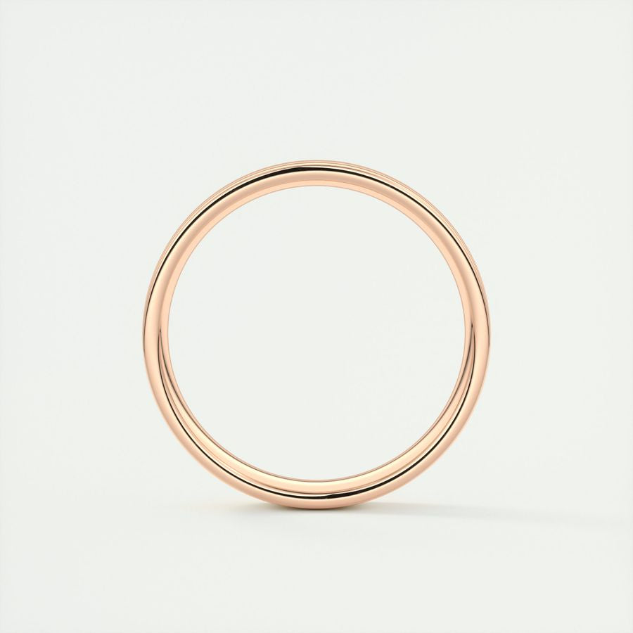 Polished Finish Regular White Gold Men's Band - farrellouise