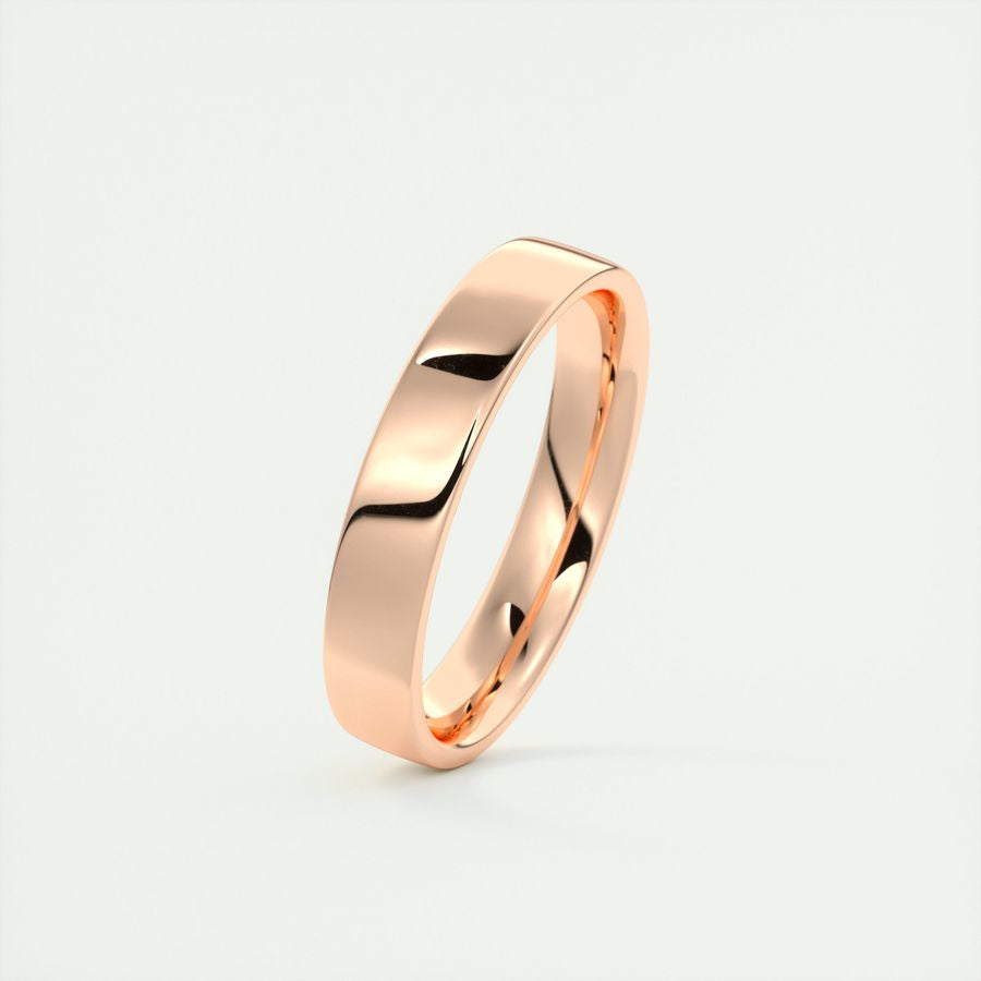 Polished Finish Regular White Gold Men's Band - farrellouise