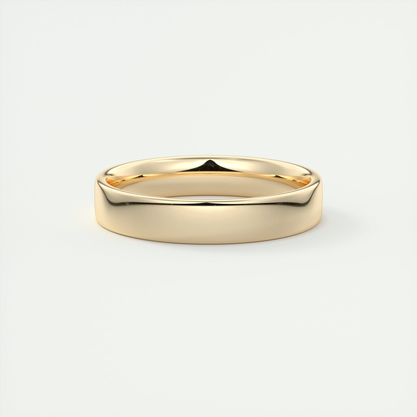 Polished Finish Regular White Gold Men's Band - farrellouise