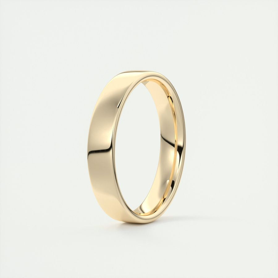 Polished Finish Regular White Gold Men's Band - farrellouise