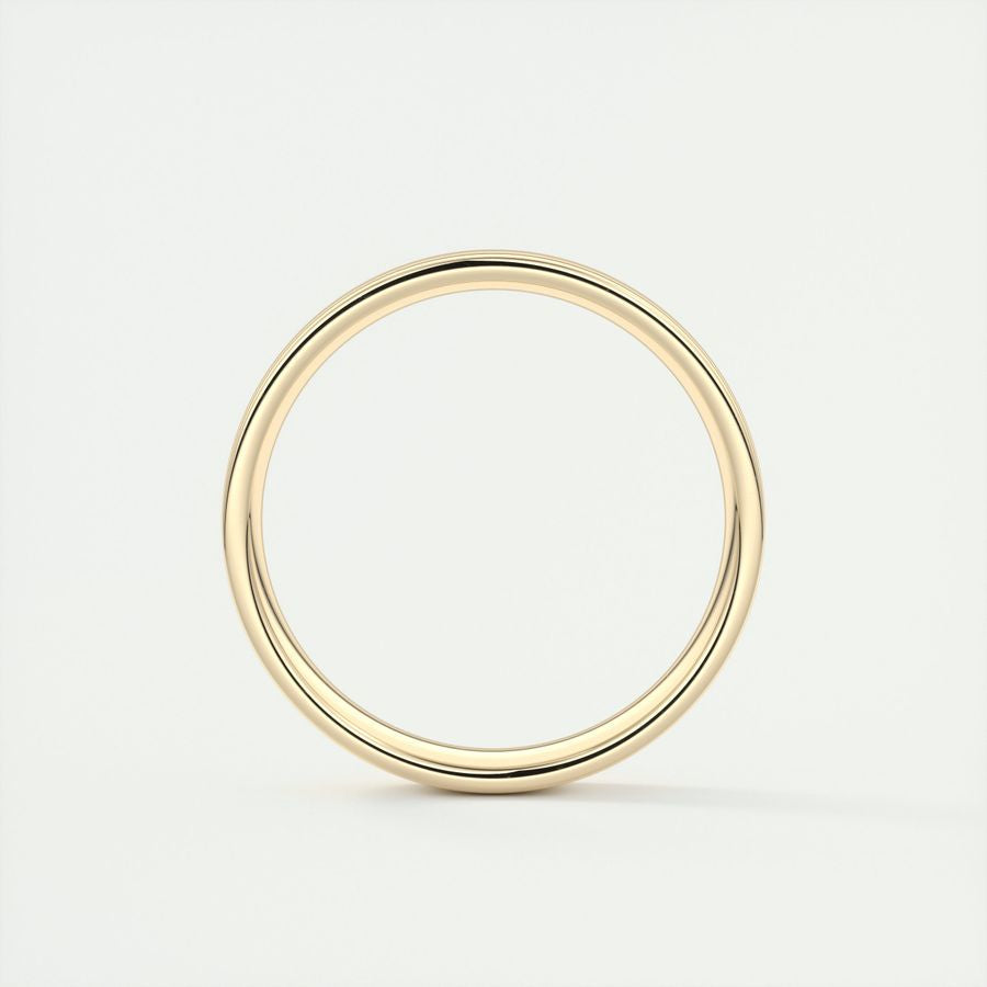 Polished Finish Regular White Gold Men's Band - farrellouise