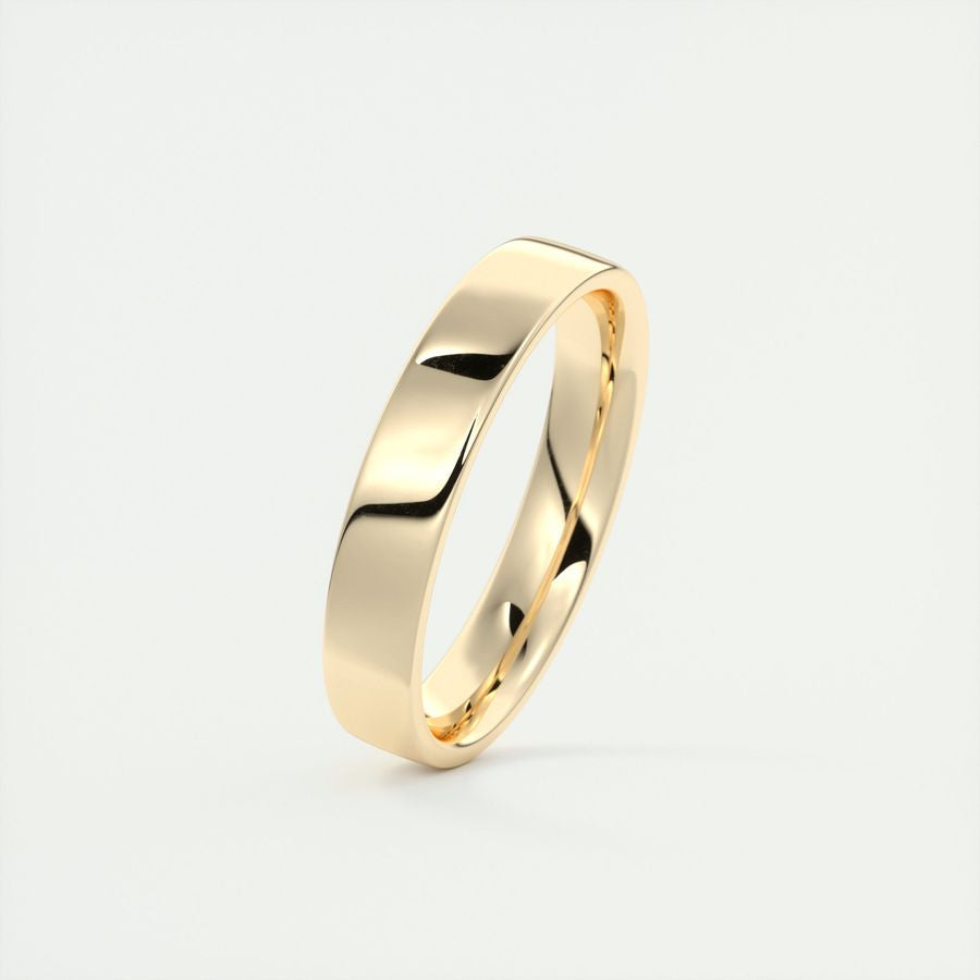 Polished Finish Regular White Gold Men's Band - farrellouise