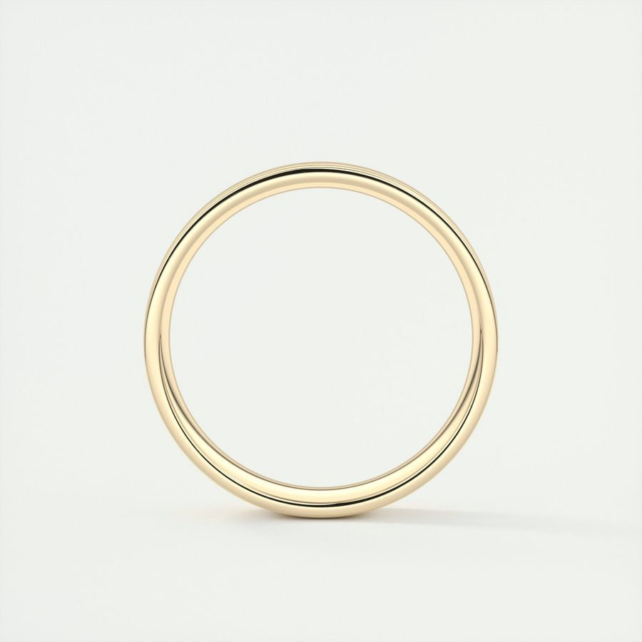 Polished Finish Regular Yellow Gold Men's Band - farrellouise