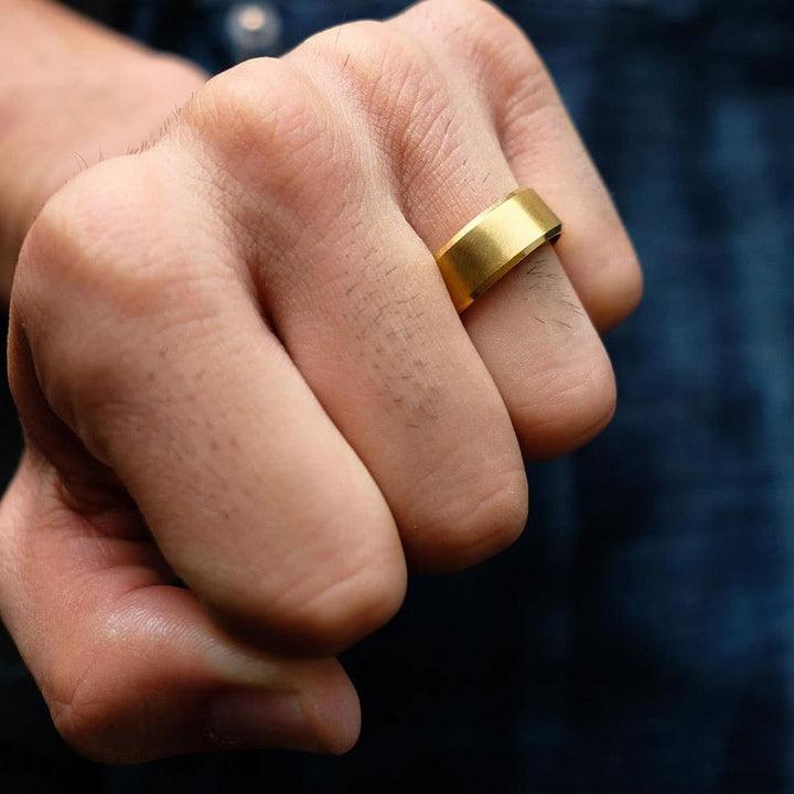 Brushed Finish Classic Wedding Band For Men - farrellouise
