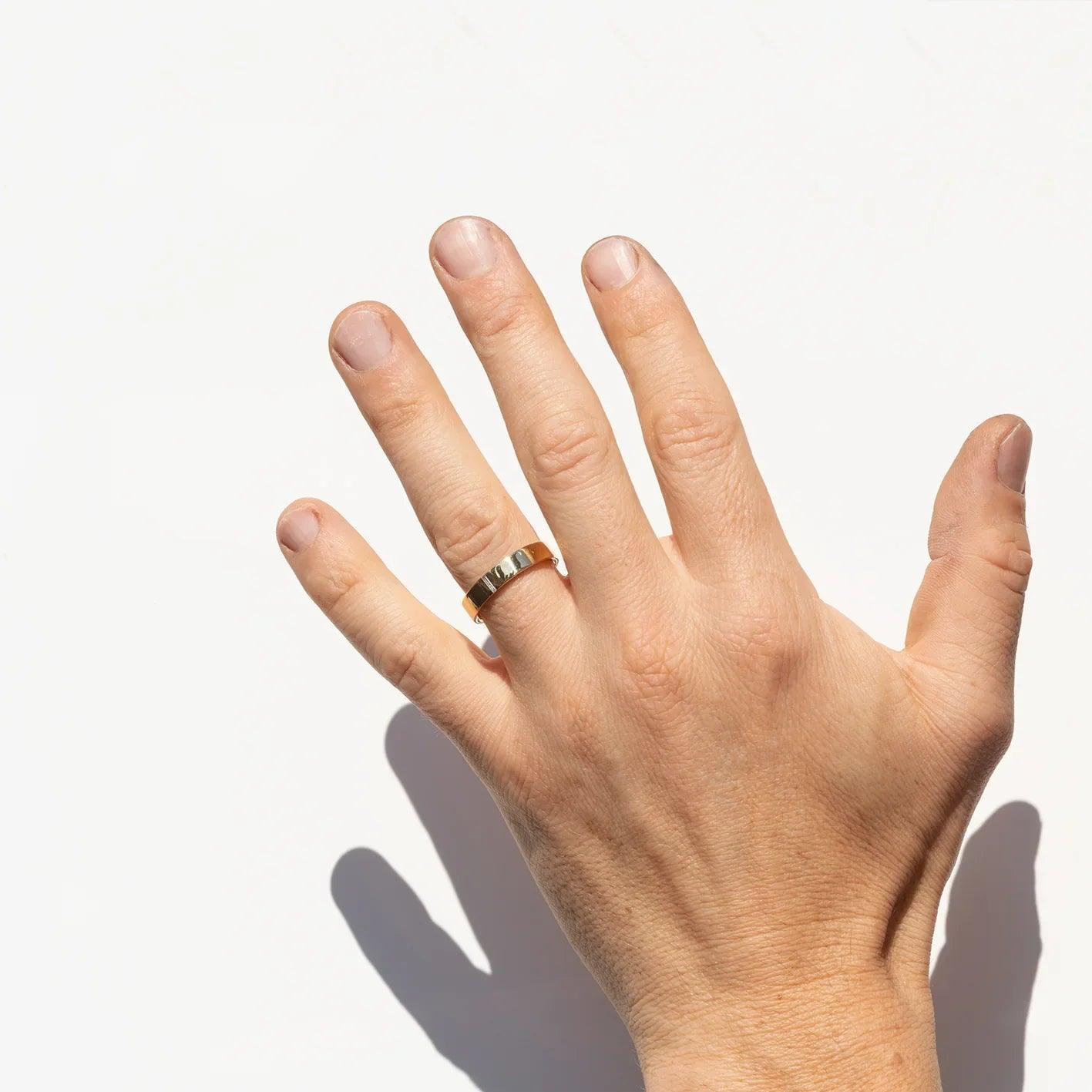 Classic Needle Baguette Wedding Band For Men - farrellouise