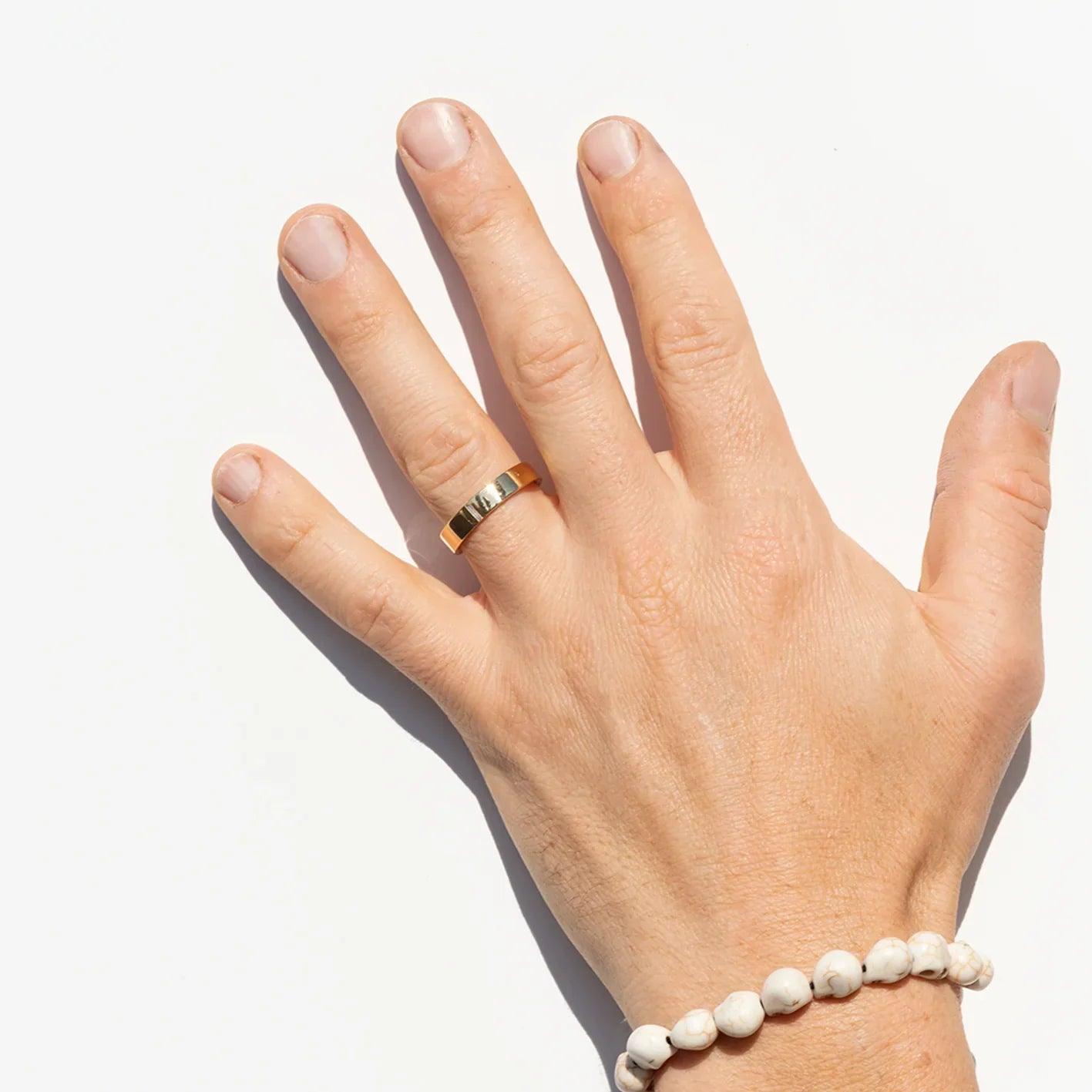 Classic Needle Baguette Wedding Band For Men - farrellouise