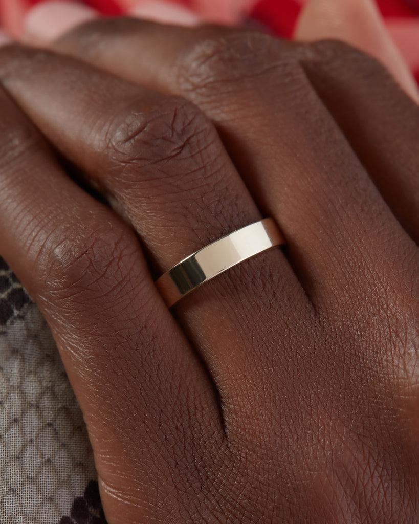 Classic Polished Wedding Band For Men - farrellouise