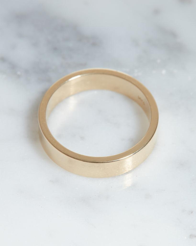 Classic Polished Wedding Band For Men - farrellouise