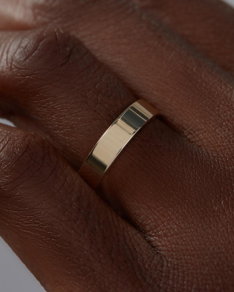 Classic Polished Wedding Band For Men - farrellouise