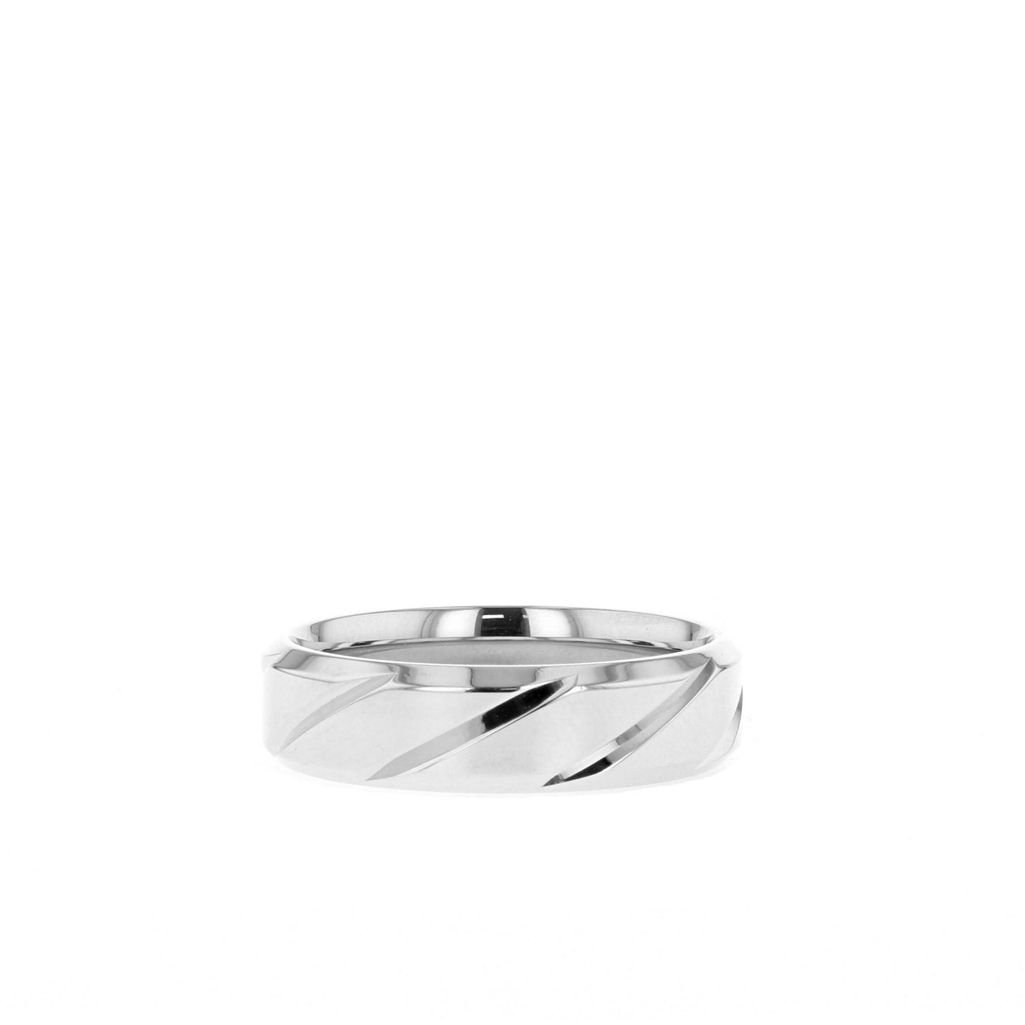 High-Polish Finish Regular Men's Band - farrellouise