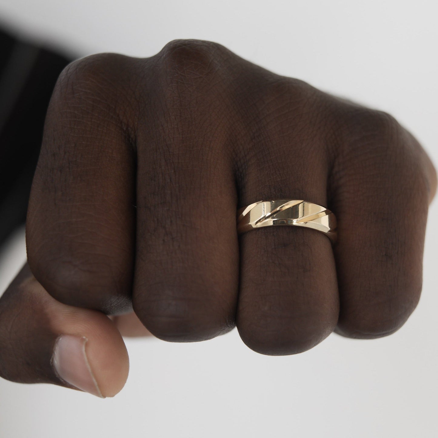 High-Polish Finish Regular Men's Band - farrellouise