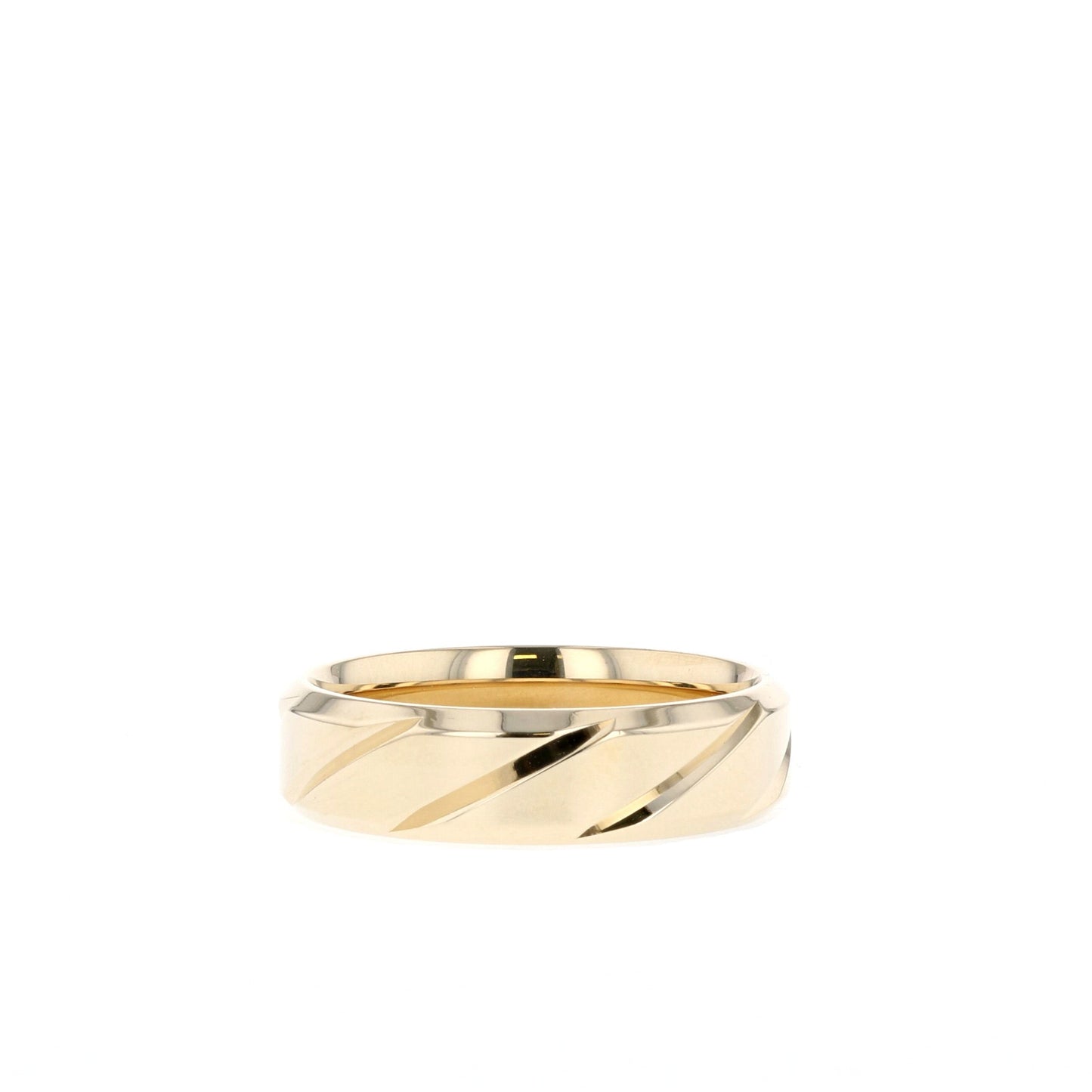 High-Polish Finish Regular Men's Band - farrellouise