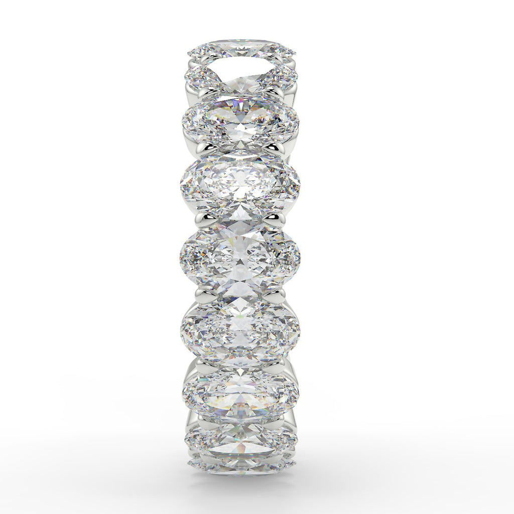 4.60 TCW Oval Moissanite Full Eternity Wedding Band - farrellouise