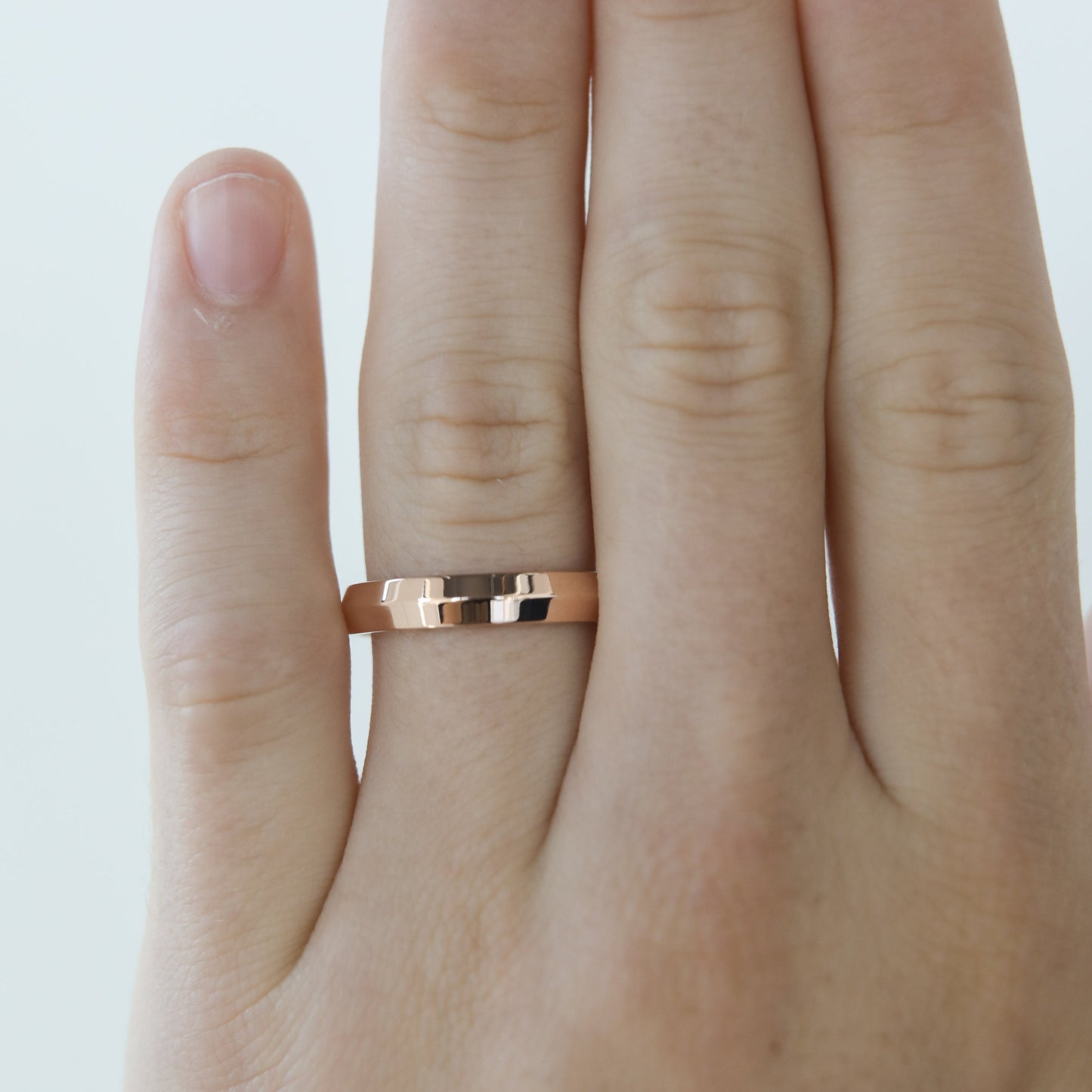 Polished Finish Yellow Gold Regular Men's Wedding Band - farrellouise