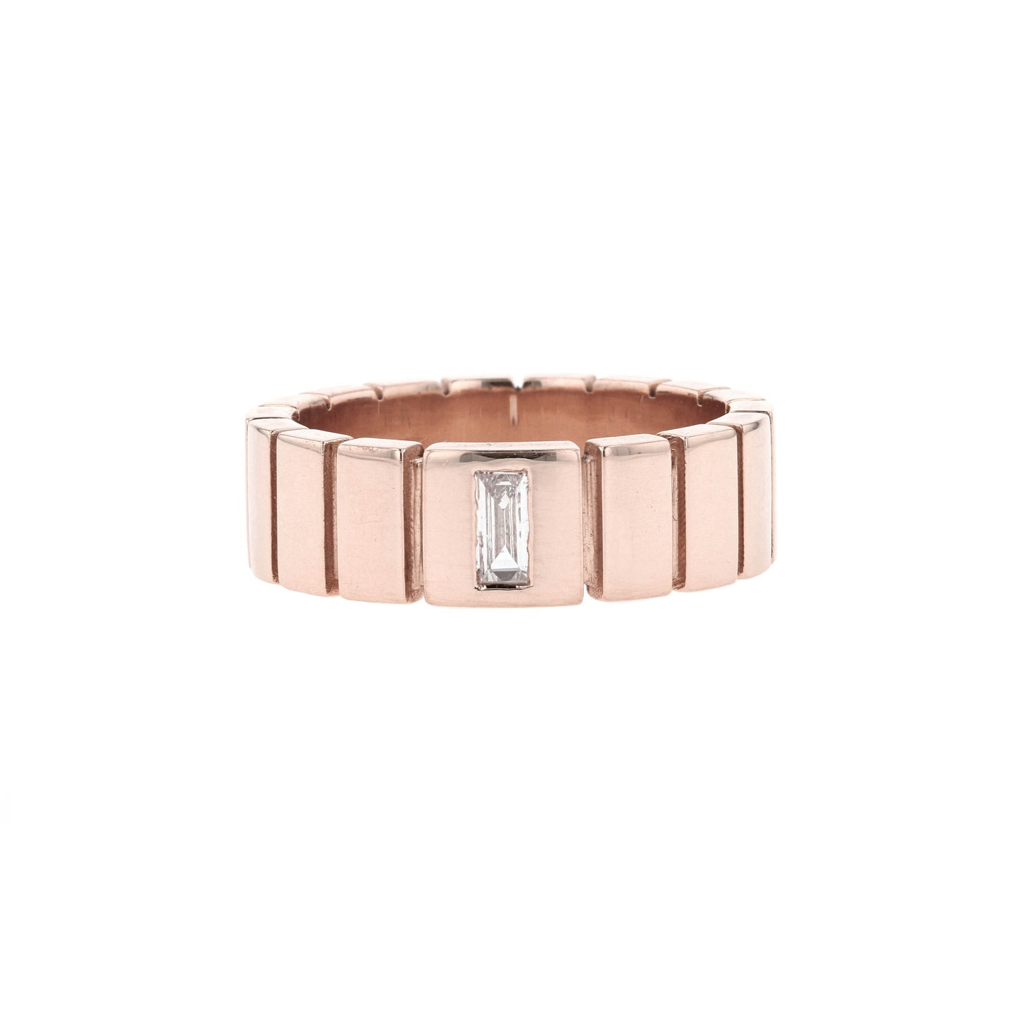 Polished Finish Stone Setting Men's Classic Wedding Band - farrellouise