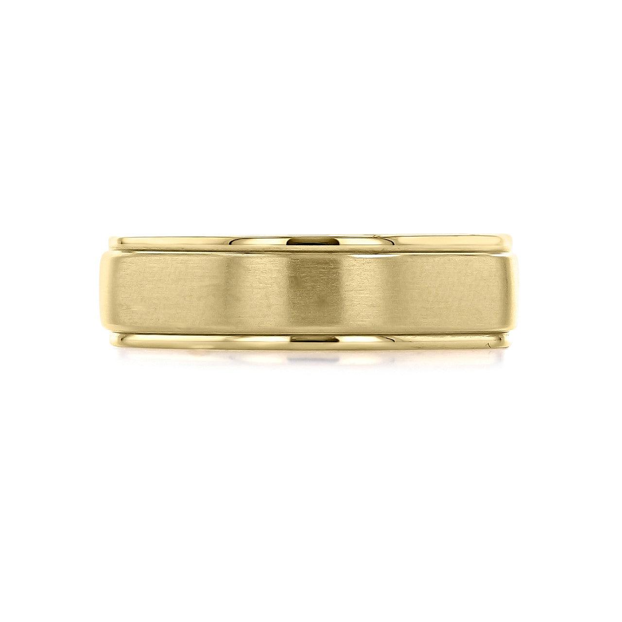 Men's Brushed Finish Classic Wedding Band - farrellouise