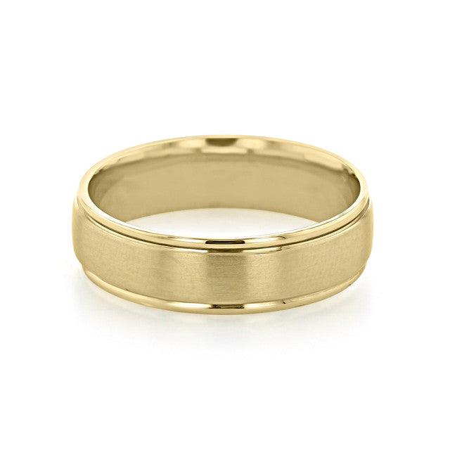 Men's Brushed Finish Classic Wedding Band - farrellouise
