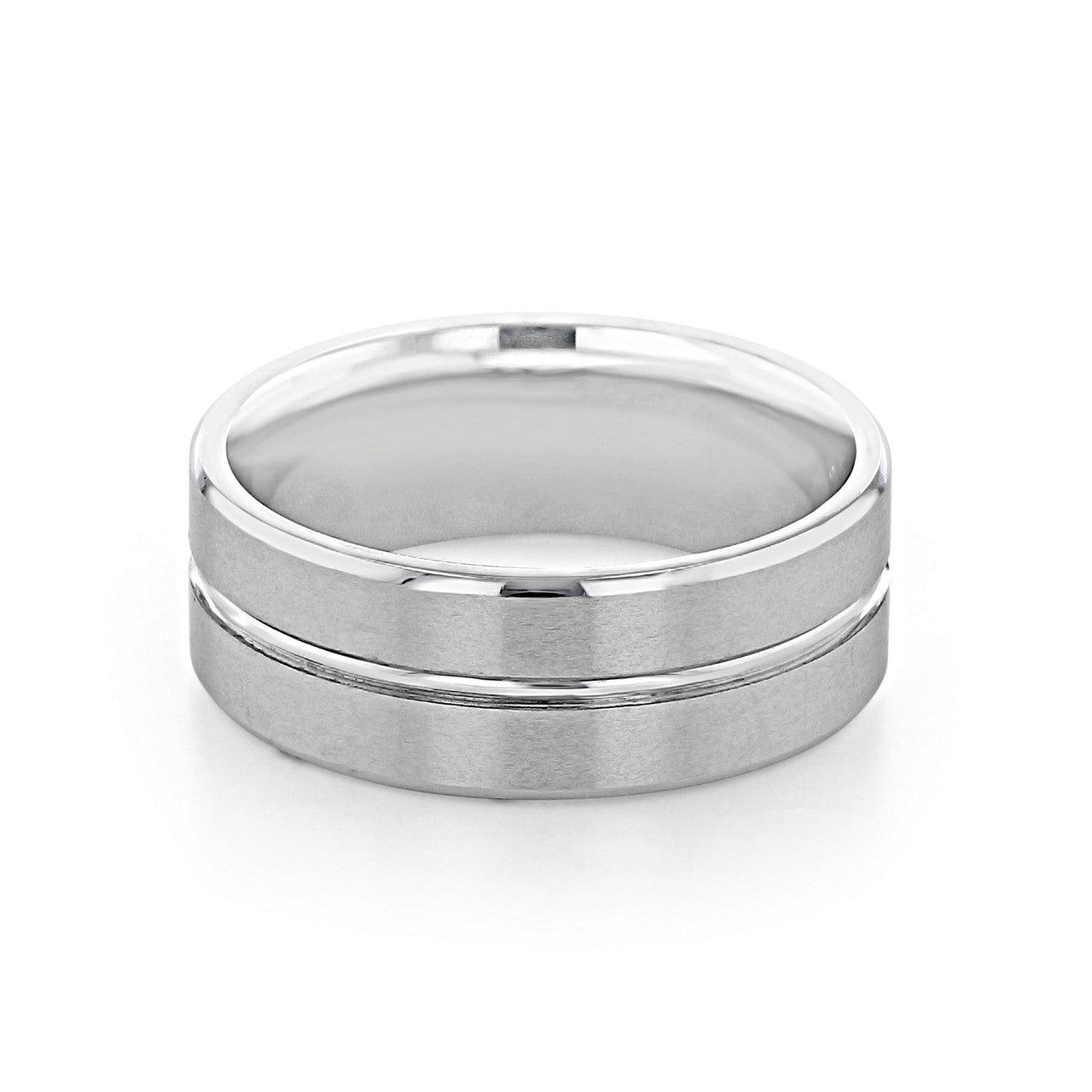 Men's Brushed Finish Classic Wedding Band - farrellouise