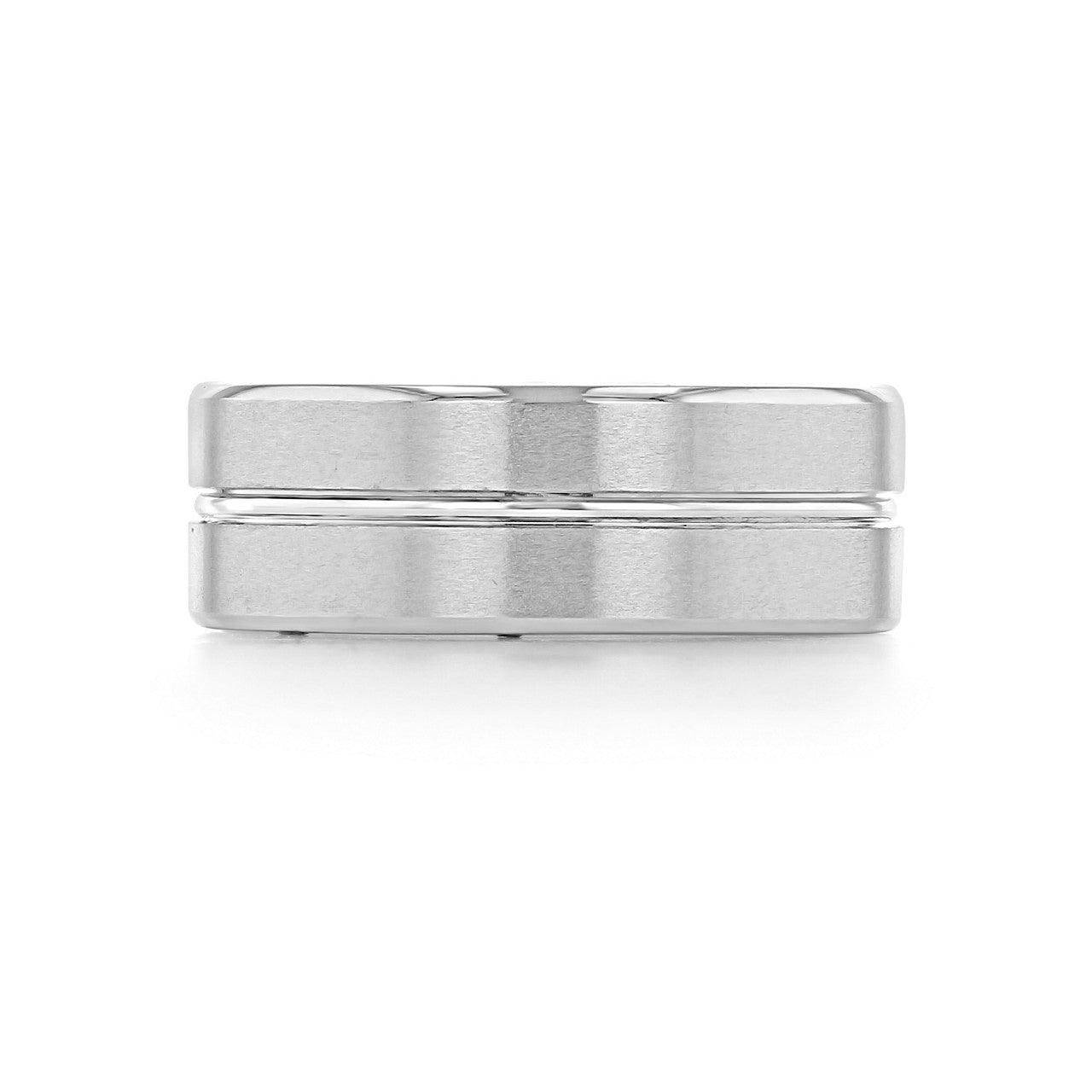Men's Brushed Finish Classic Wedding Band - farrellouise