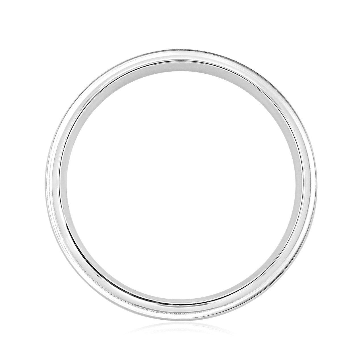 Sandpaper Finish Classic Men's Wedding Band - farrellouise