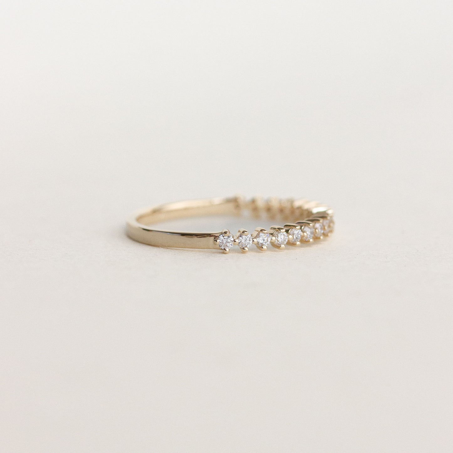 0.20 TCW Round Moissanite Full Eternity Wedding Band - farrellouise