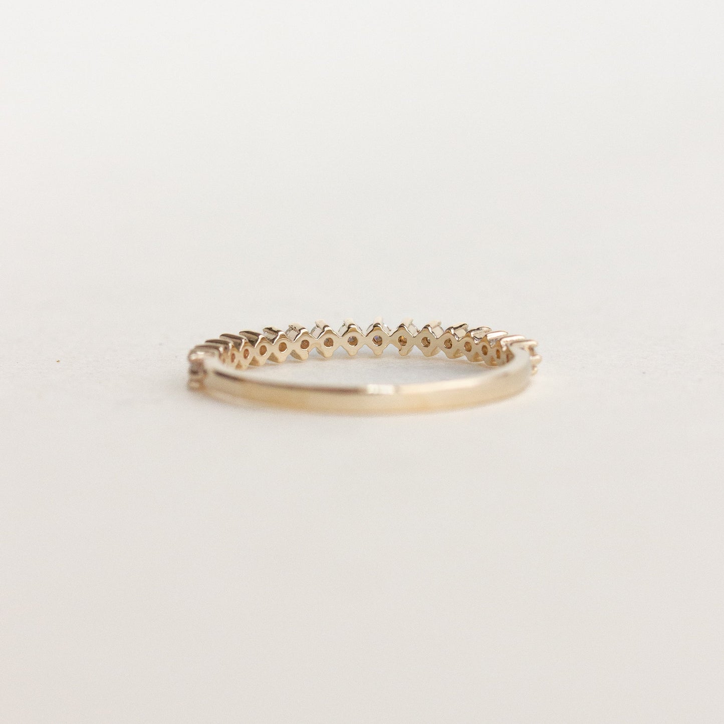 0.20 TCW Round Moissanite Full Eternity Wedding Band - farrellouise